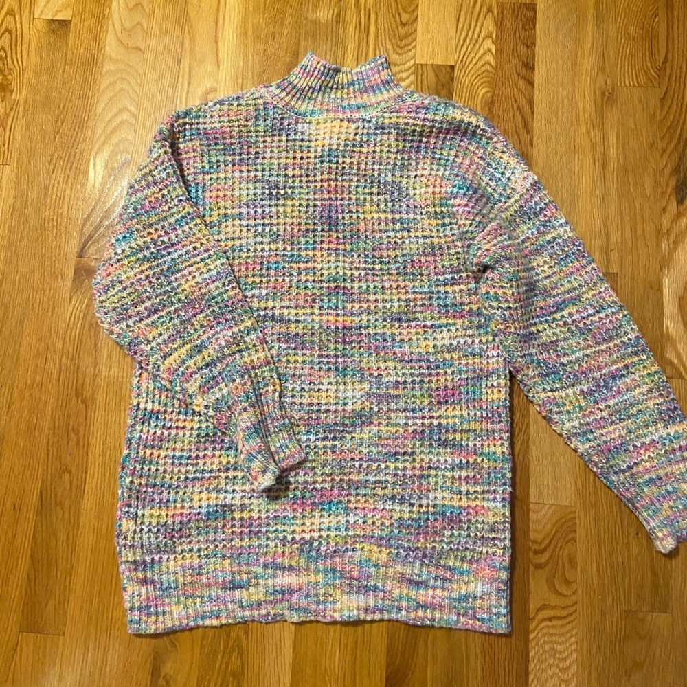Turtleneck Rainbow Sweater